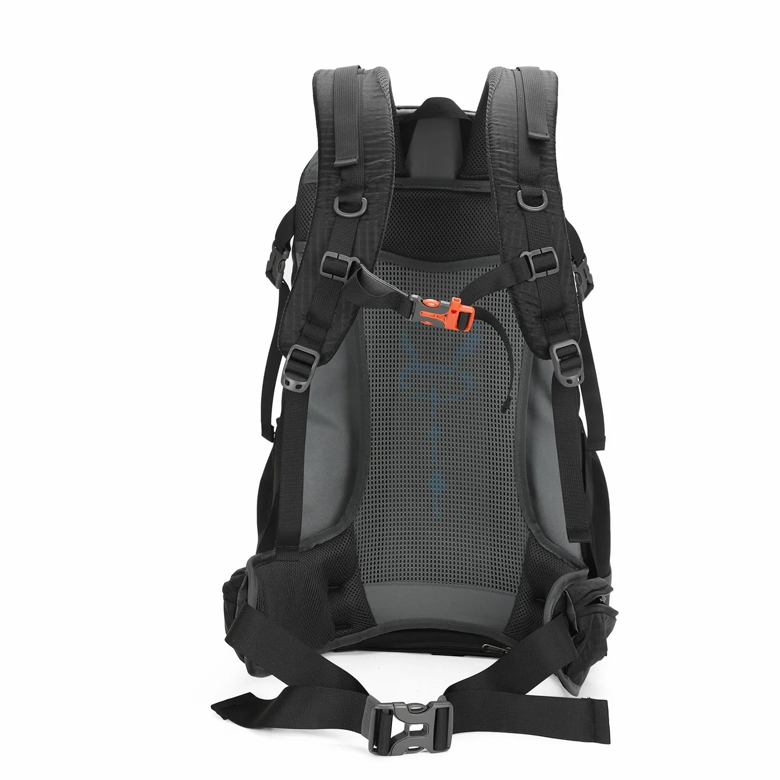 Aoking, Sac à dos de randonnée/escalade, 40L_YJN79807,50L_YJN67363, éléments standard : panneau en maille Airflow amovible, étanche, sifflet SOS, protection contre la pluie, options : poche à eau 2