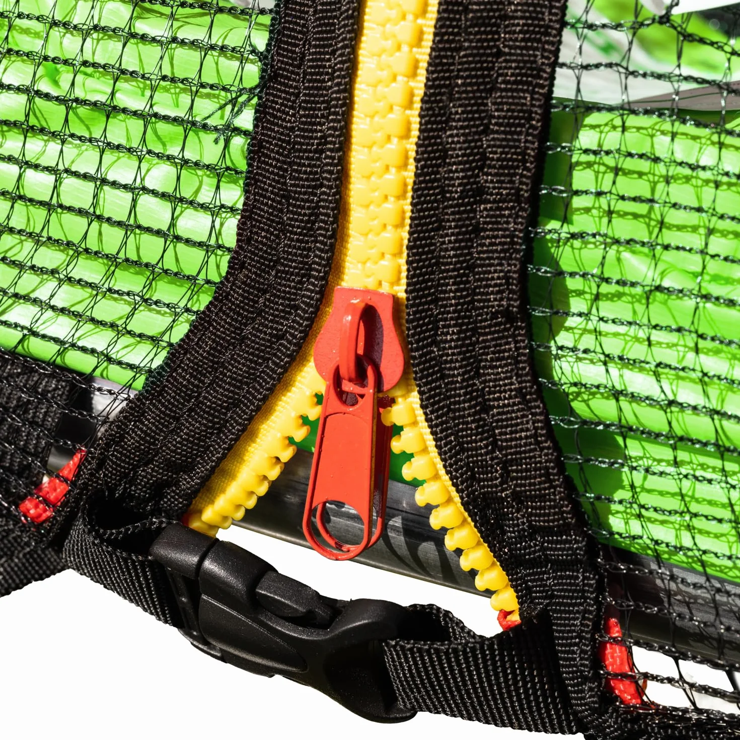 Trampoline de Jardin Rond pour Enfants 180cm réversible Vert/Bleu Cairns avec Filet, Échelle, Bâche et Kit d'Ancrage