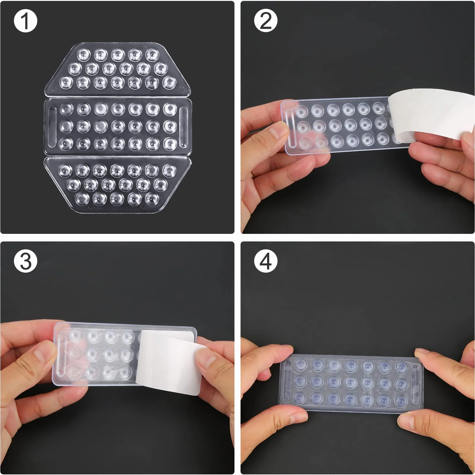 Stomp Pad Antidérapant Transparent Lot de 3 Pièces pour Snowboard BOXOB