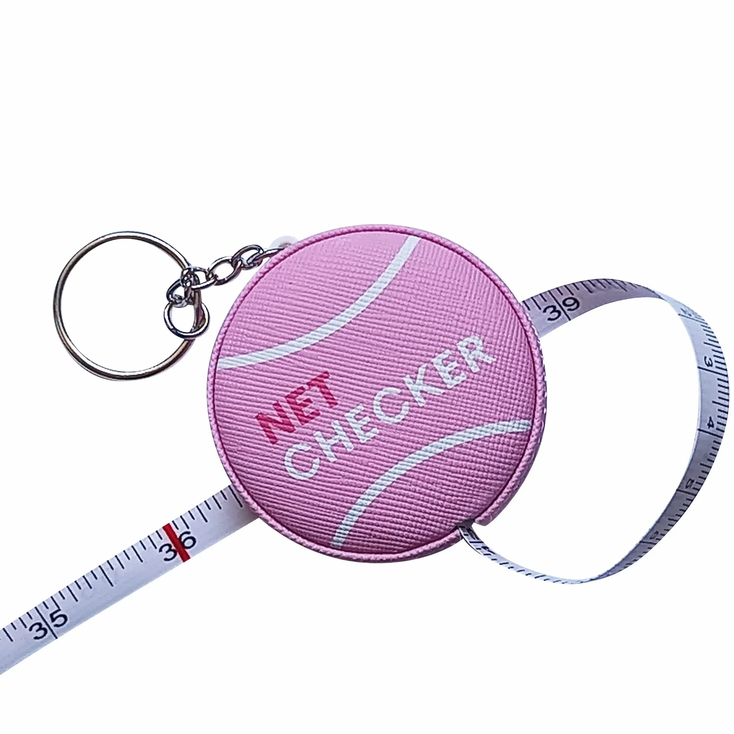 Tennis Net Height Mini Measuring Tape 59 cali, Przenośna Elastyczna Taśma Miernicza z Brelokiem