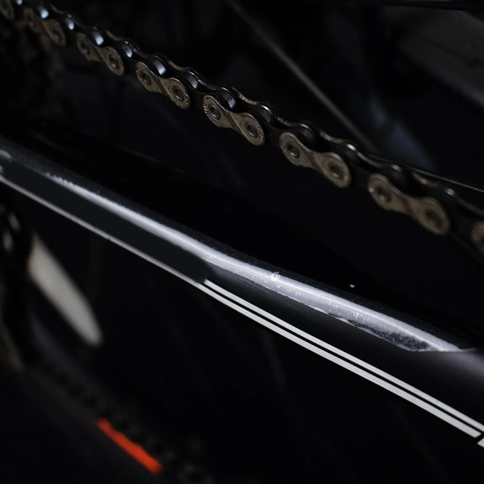 Film de protection de cadre de vélo adhésif transparent anti-rayures 21 cm