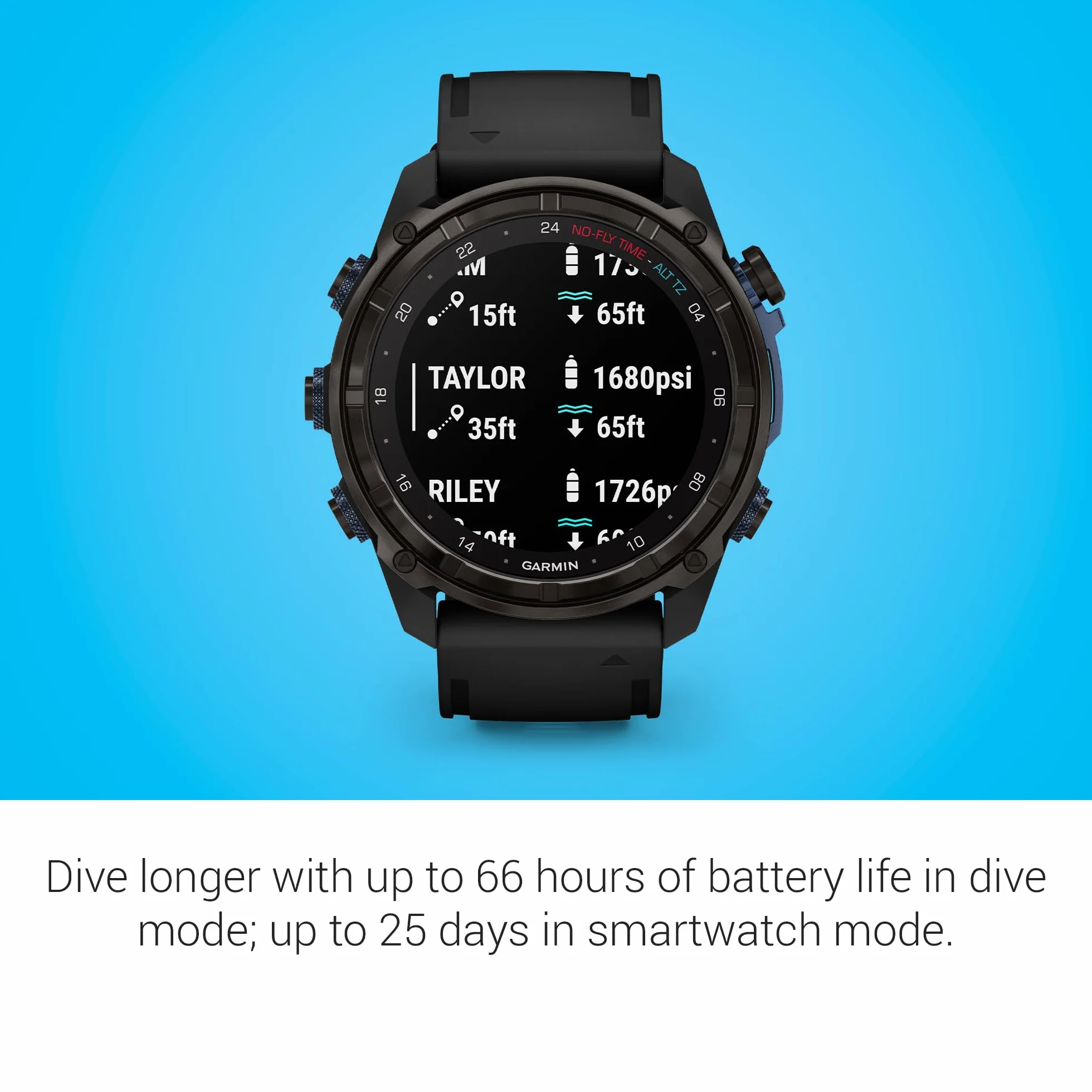 Garmin Descent Mk3i Ordinateur de Plongée Montre GPS Multisport Intégration Air Noir