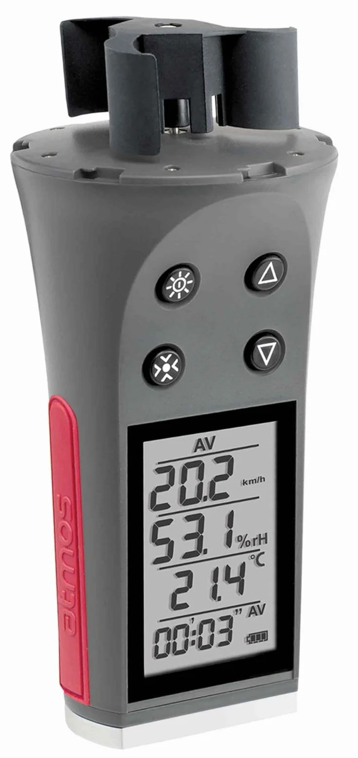 Skywatch Atmos Anémomètre Portable G6.35 avec température et humidité