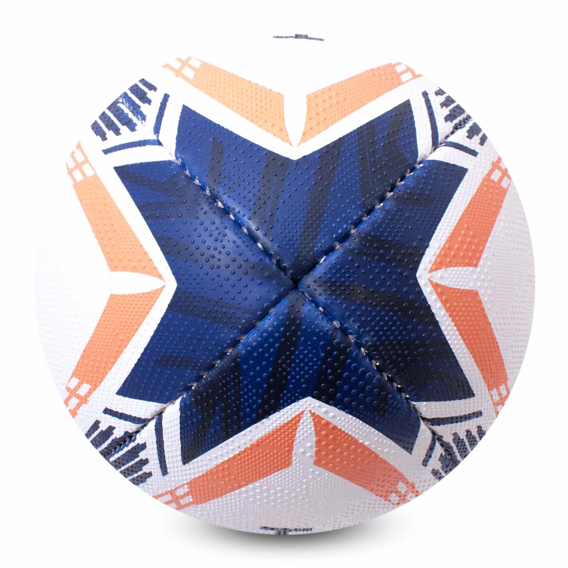 Hy-Pro Rebound Rugby Ball Size 4&5 Synthetic Rubber Dual Grain Grip Hand Stitched Durable Latex Bladder