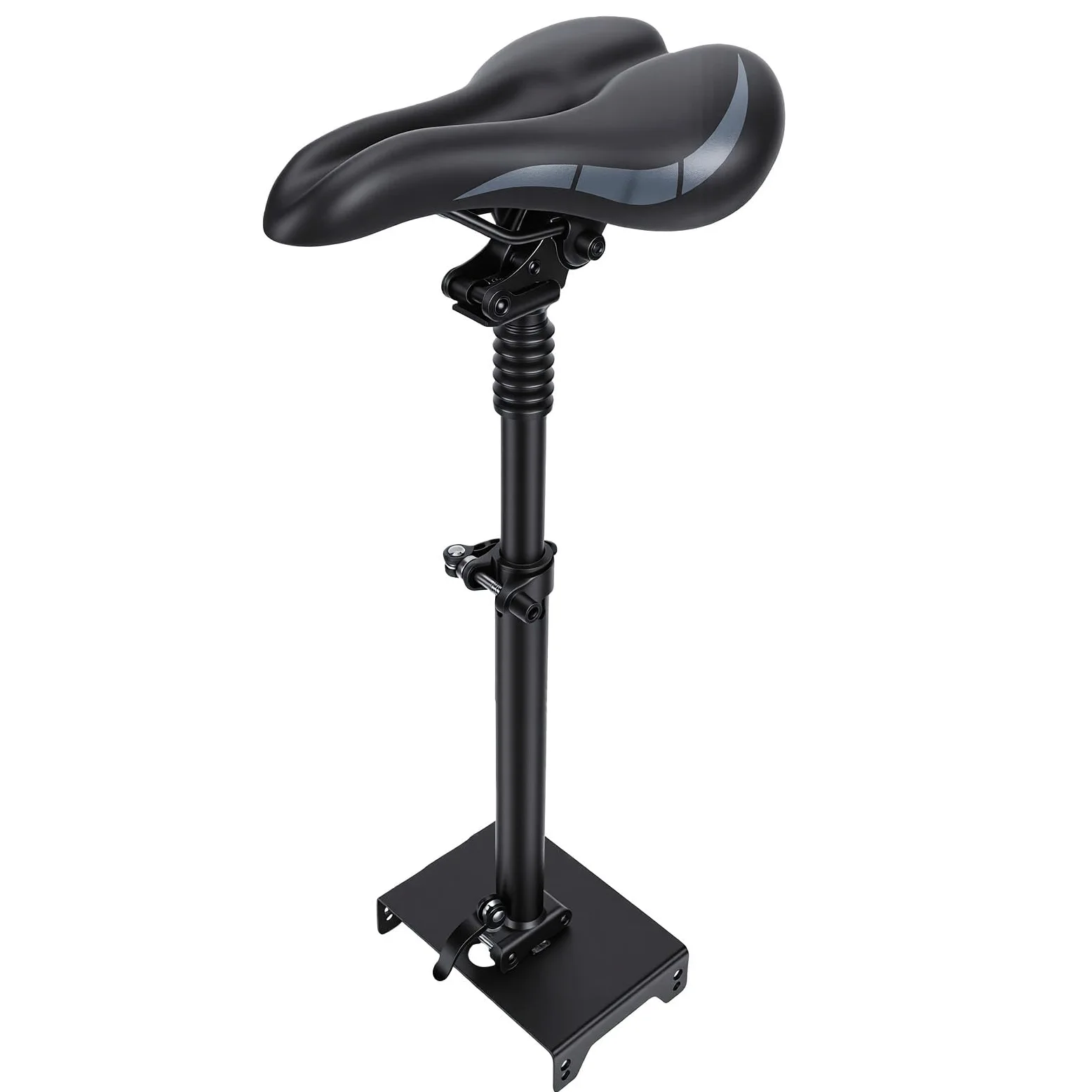 Siège de Scooter électrique G30, Hauteur Réglable, Coussin Confortable, Fixation du Siège, Accessoires D'installation Facile pour Adultes, Alliage D'aluminium et Acier Noir