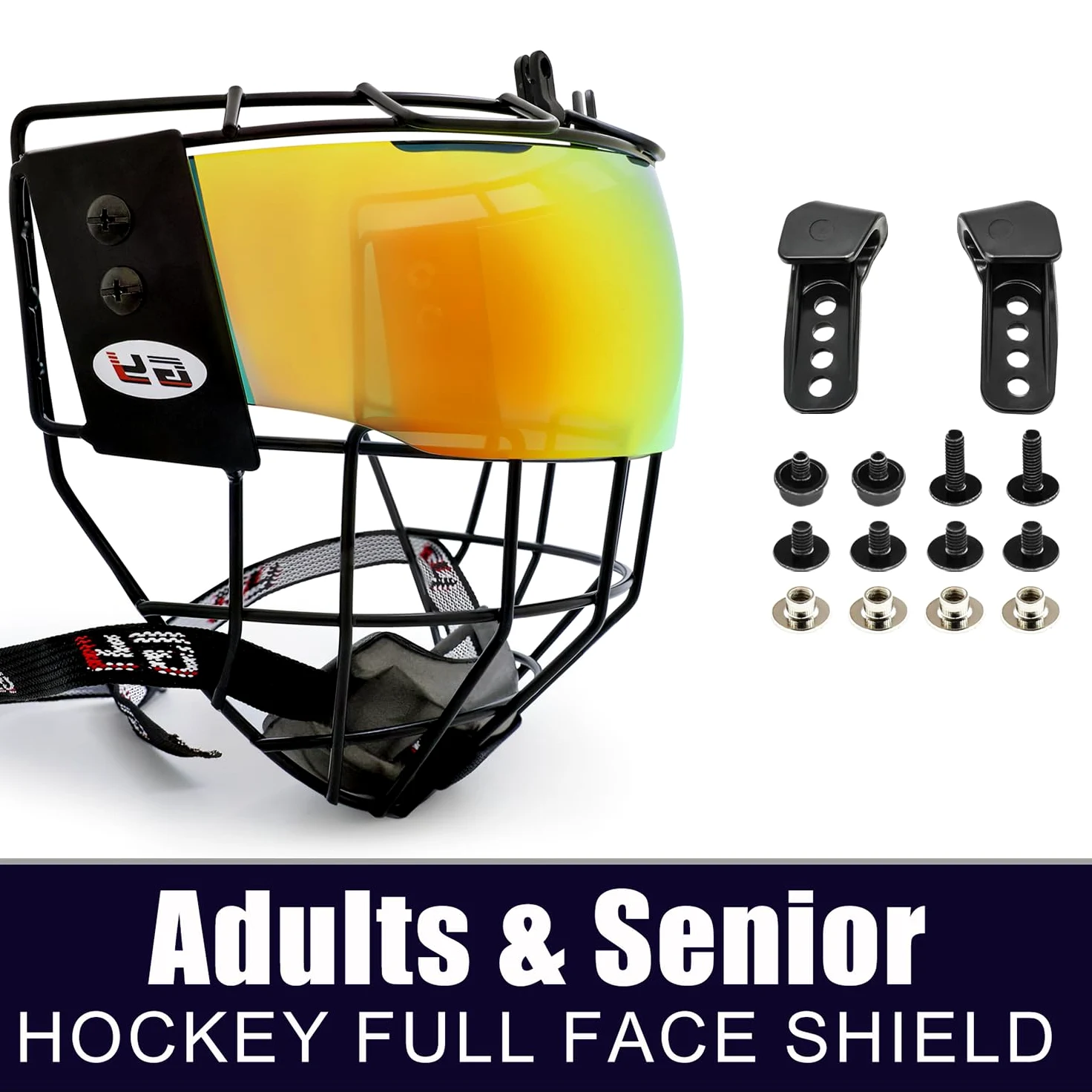 GY Combo cage de casque de hockey et protection faciale