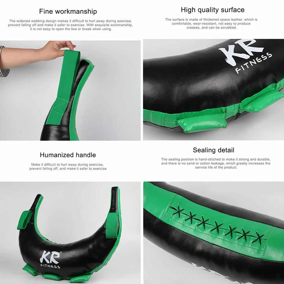 Sac Bulgare en Cuir PU 5-20 kg pour Entraînement Force