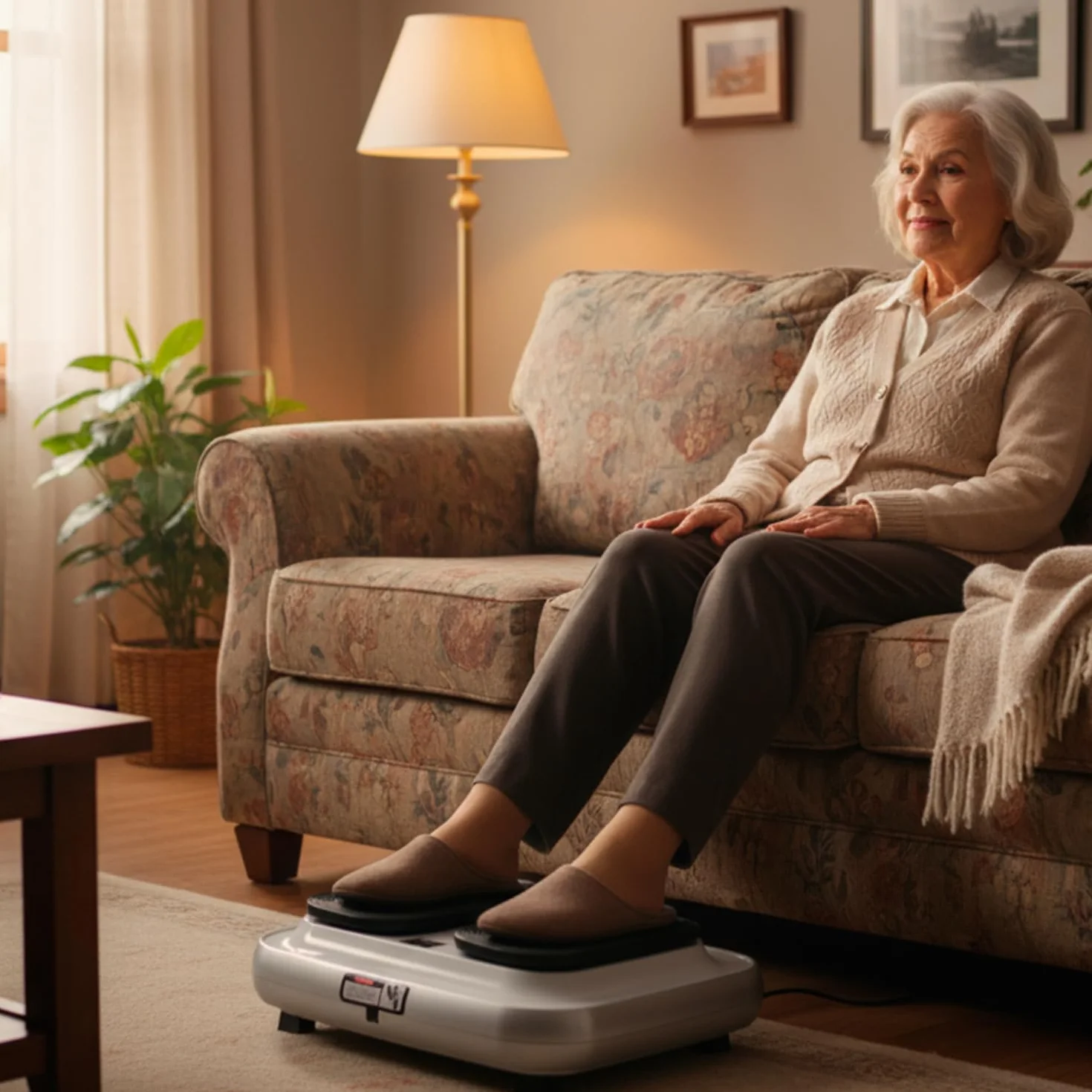 Bonplus Fit Legs Appareil d'exercice pour les pieds et les jambes à intensité réglable avec télécommande