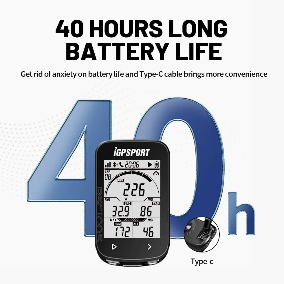 IGPSPORT Ant+ iGS50E Ordinateur de vélo sans fil étanche