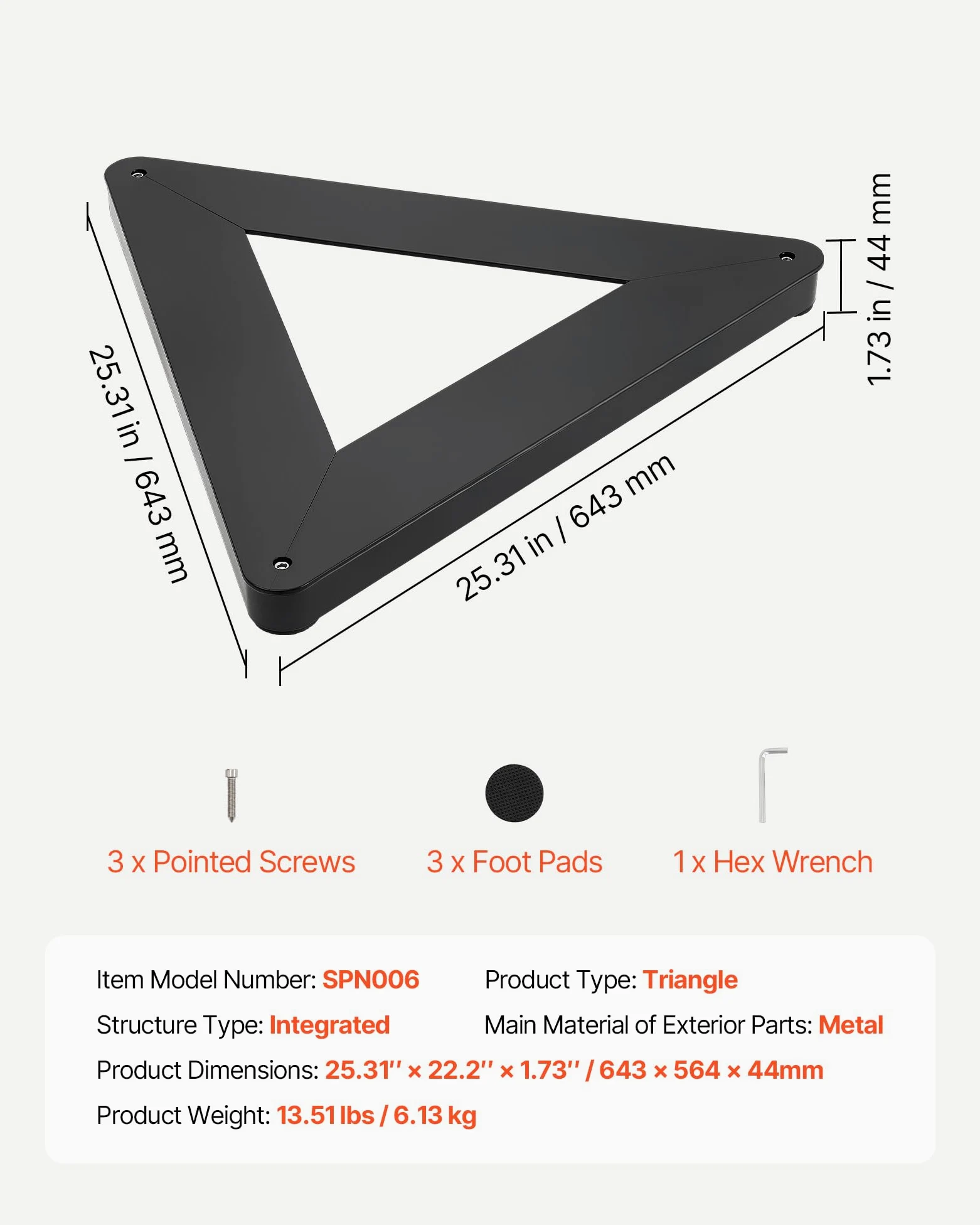 VEVOR Passeur de Hockey Triangulaire Rebondisseur de Palet Multi-Angles, Équipement d'Entraînement Utilisable sur et Hors Glace, Entraîneur de Passe et de Maniement de Crosse et Rondelle Portable