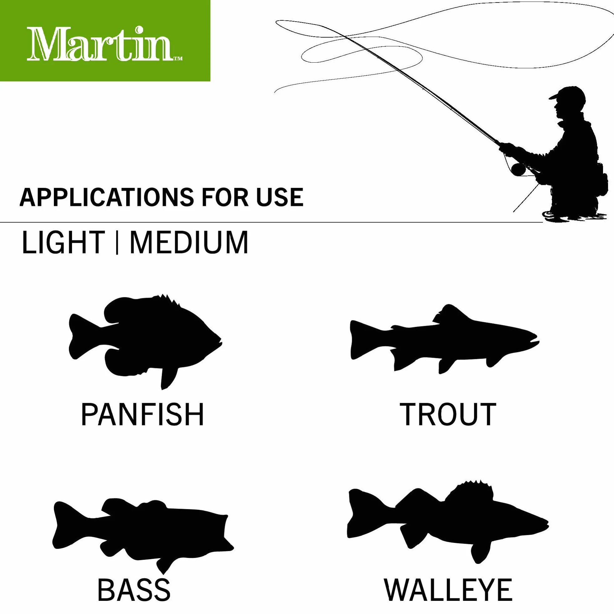 Martin Caddis Creek Fliegenfischrolle, verstärkte Aluminiumspule mit Druckknopf-Entriegelung