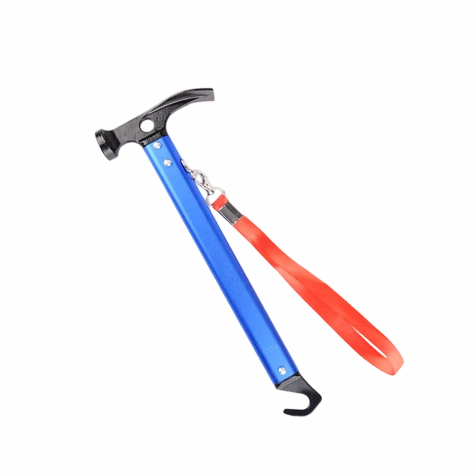 Marteau de camping multifonctionnel avec extracteur de piquets de tente pour extérieur randonnée