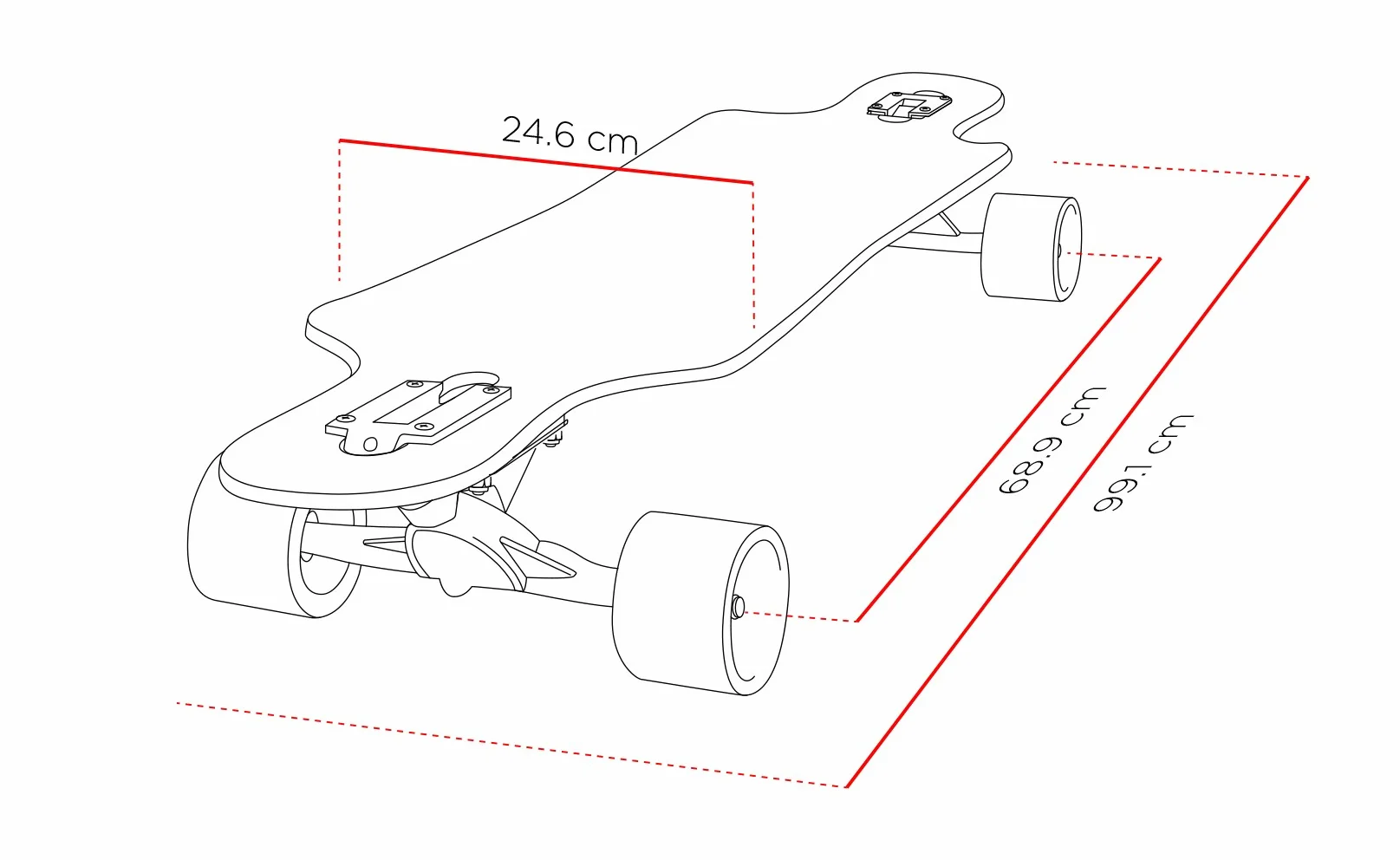 Streetsurfing Curve Longboard Multicolore