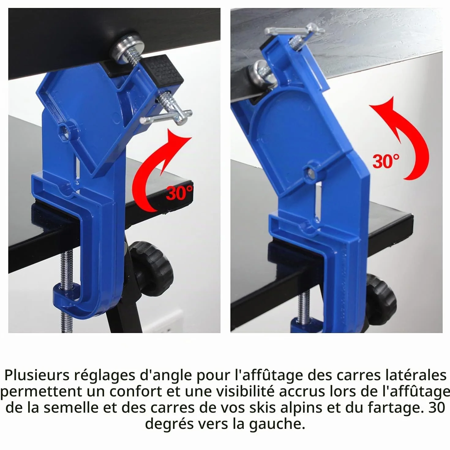 XCMAN Étau de ski alpin en métal réglable angle et hauteur