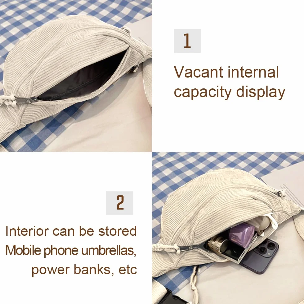 Sac à Bandoulière pour Femme Tendance Banane Réglable Ceinture Hanche