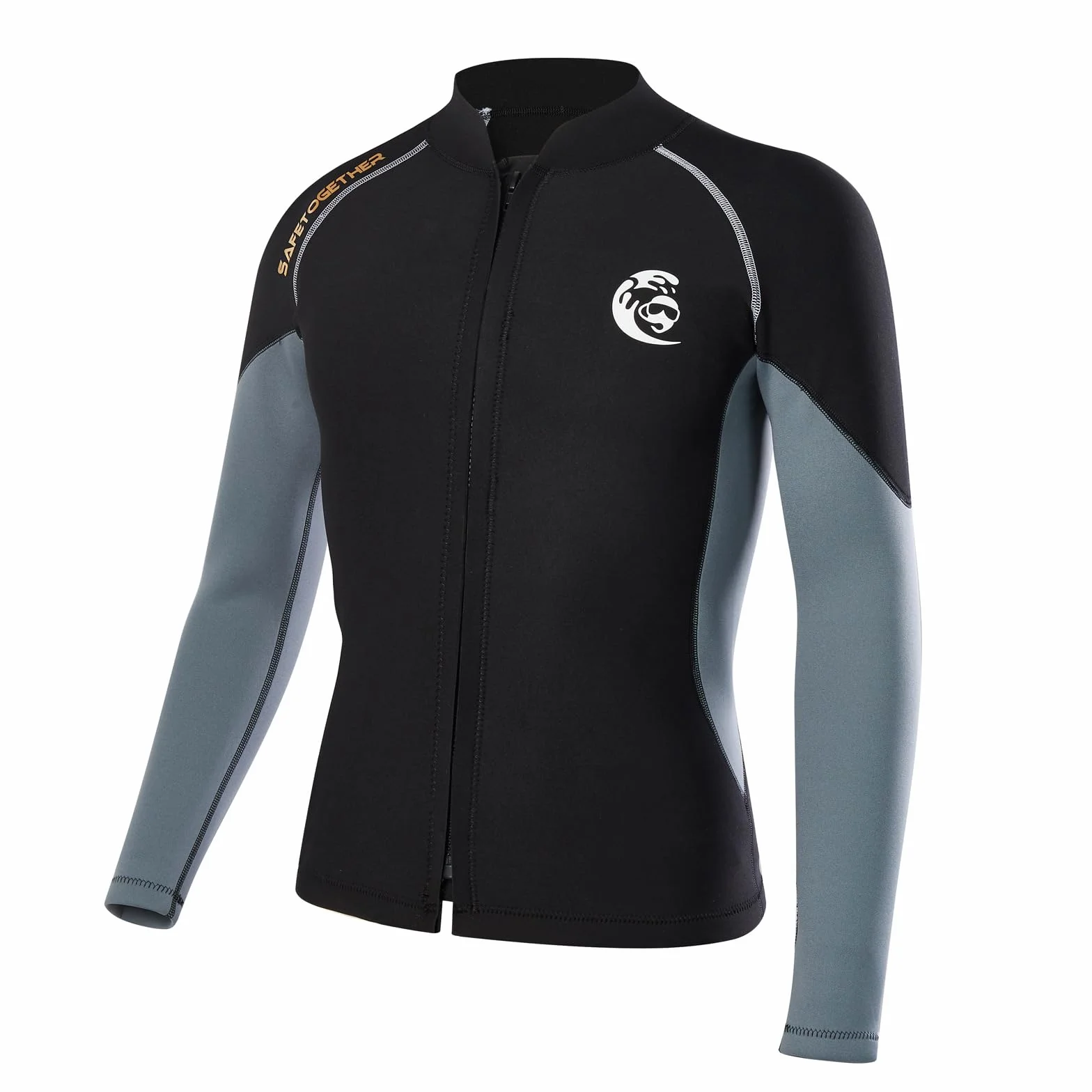 Veste de plongée fermeture éclair sur le devant manches longues homme taille L