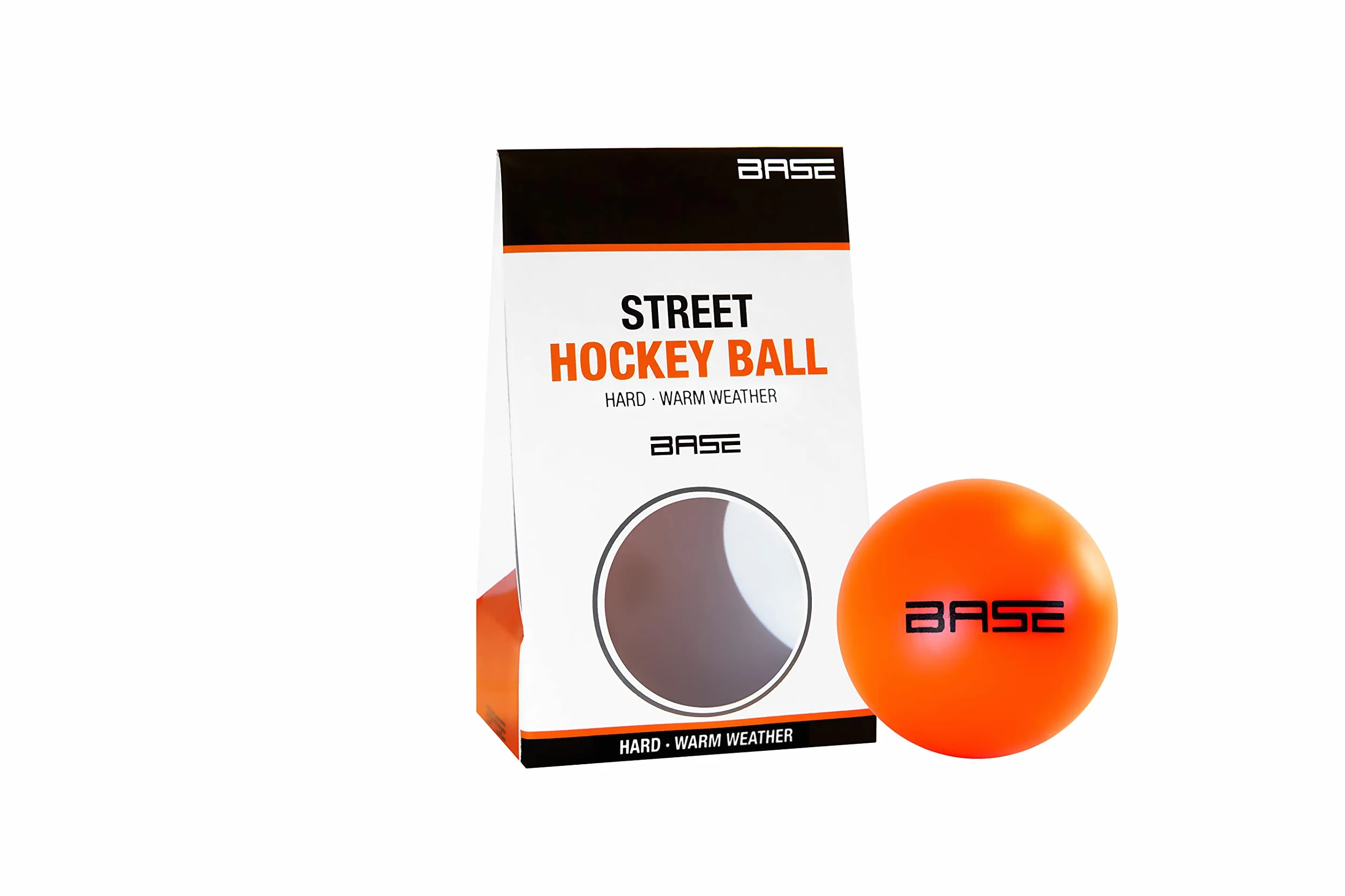 Ballon de Hockey de Rue Dureté Dure 6,5 cm Orange pour Tous Les Revêtements