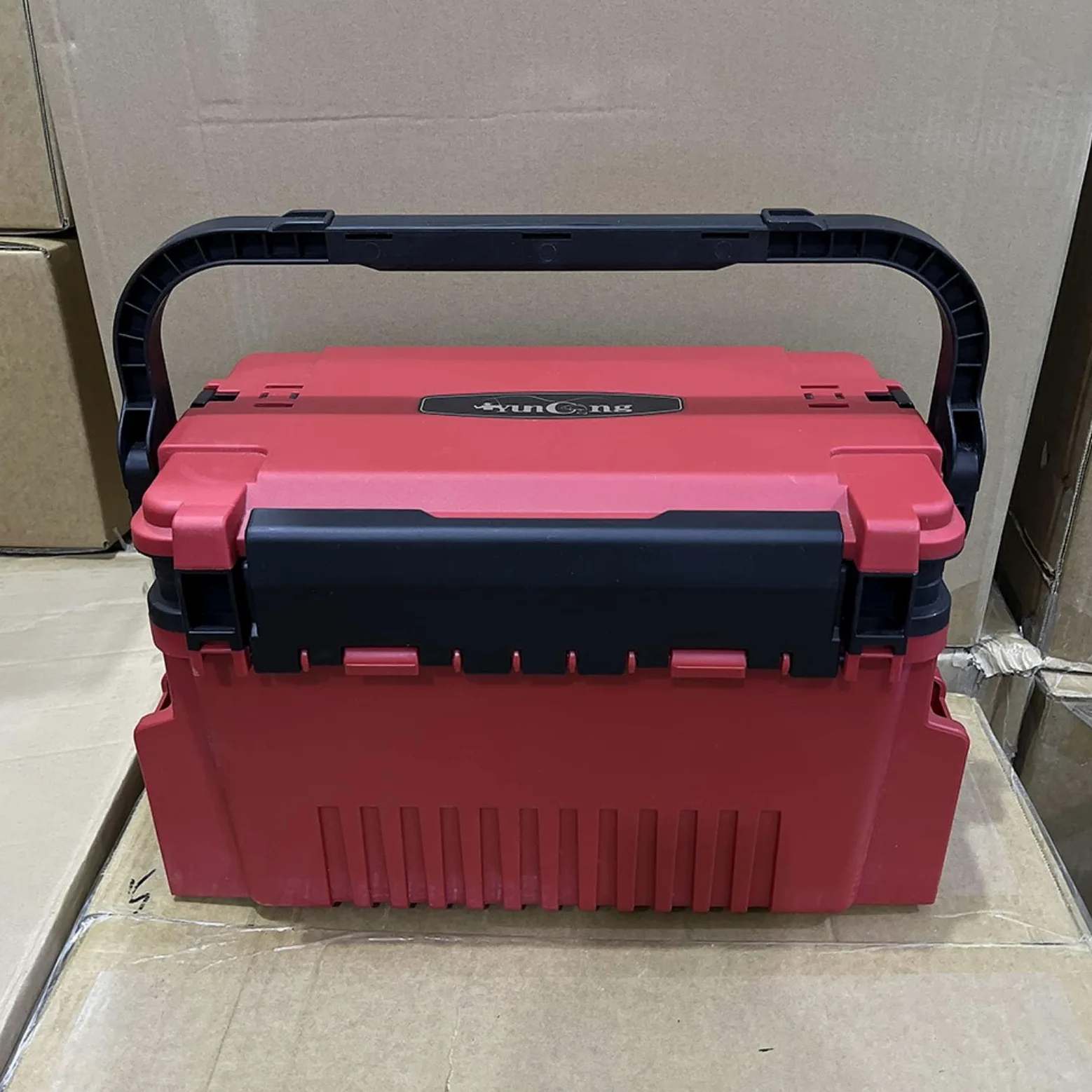 MERIGLARE Boîte à Appâts Boîte de Pêche Coffre de Rangement Boîte à Leurres Mallette Portable Compartiments Multiples Casier pour Leurres Lignes Outils, Rose, Grand