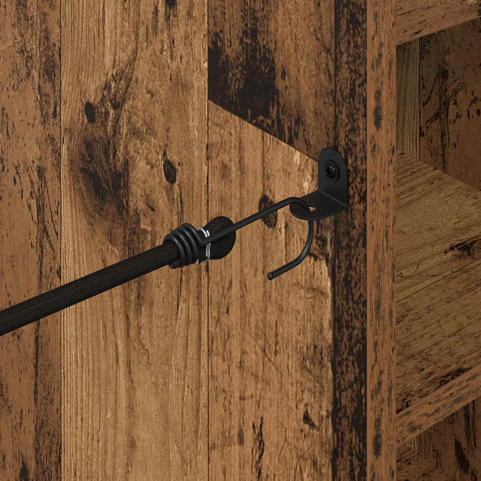 Armoire de Golf avec Roue VidaXL Bois Ancien 120 x 45 x 98 cm Rangement spacieux