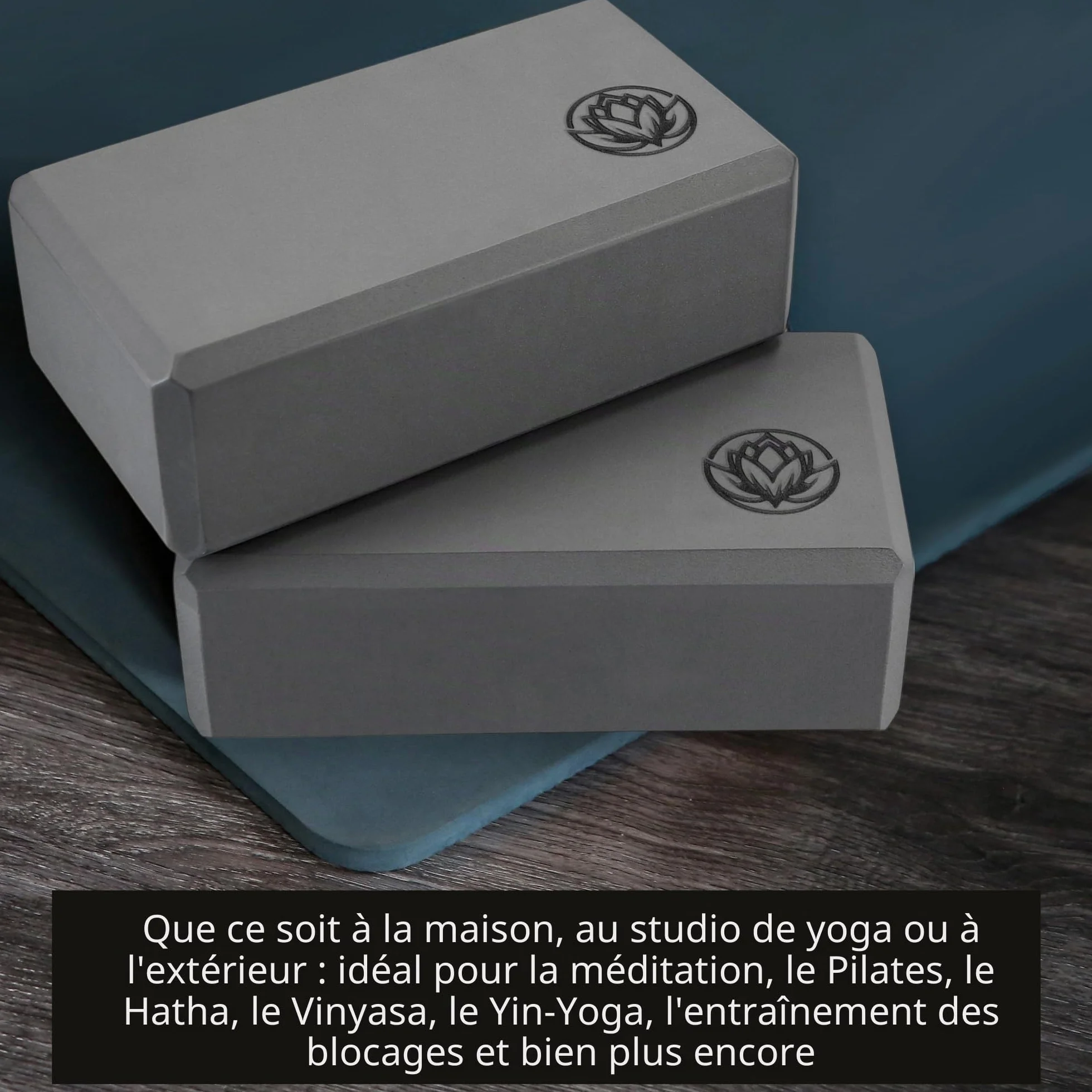 VonBueren Blocs de yoga 22 x 12 x 7,5 cm Lot de 2