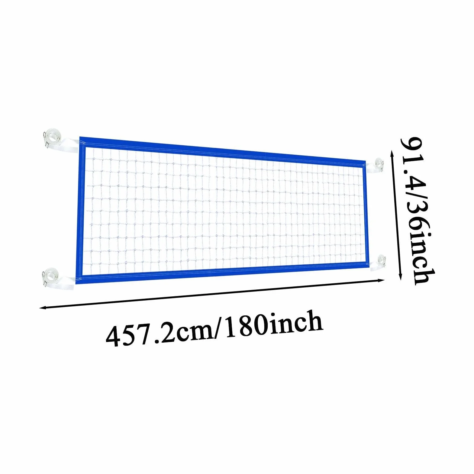 Filet de Volley-Ball pour Piscine Creusée - 15 Pieds avec Boucle de Remplacement Polyester ABS