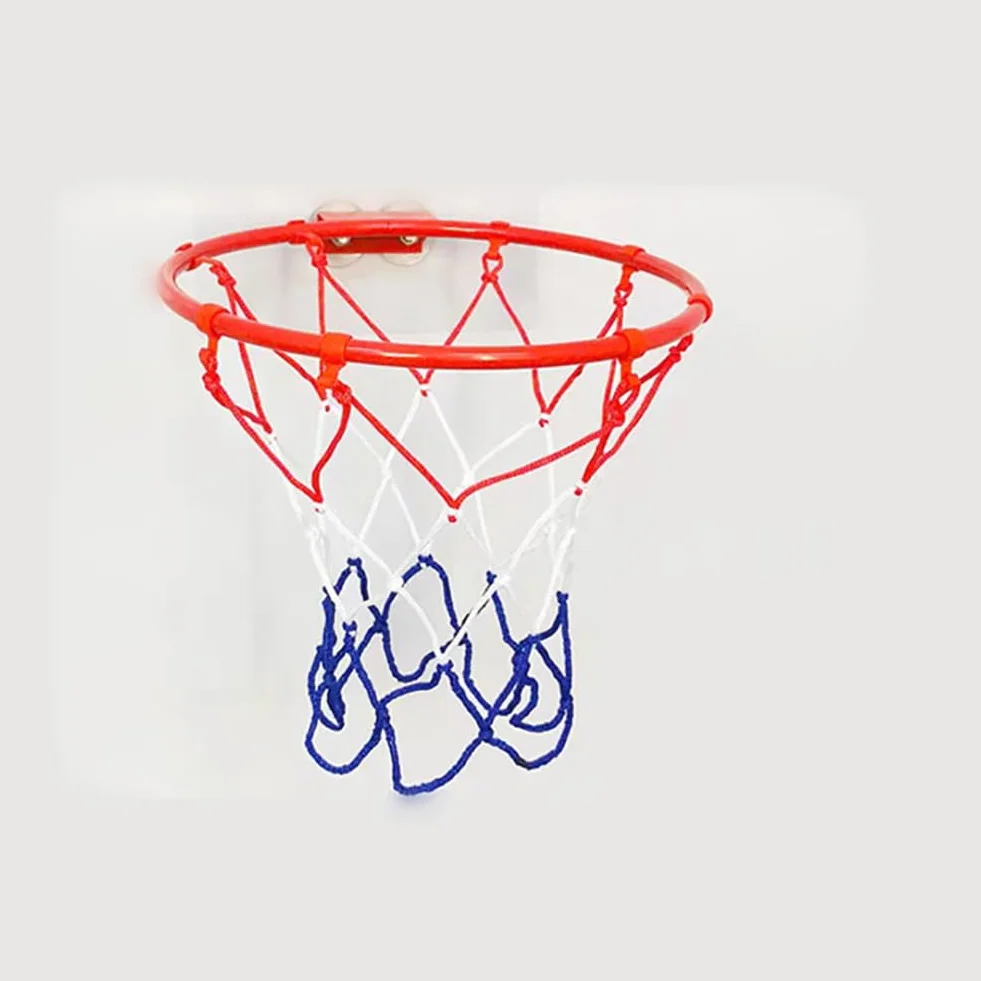 Lot de 2 mini filets de basket-ball de rechange en nylon à 8 boucles
