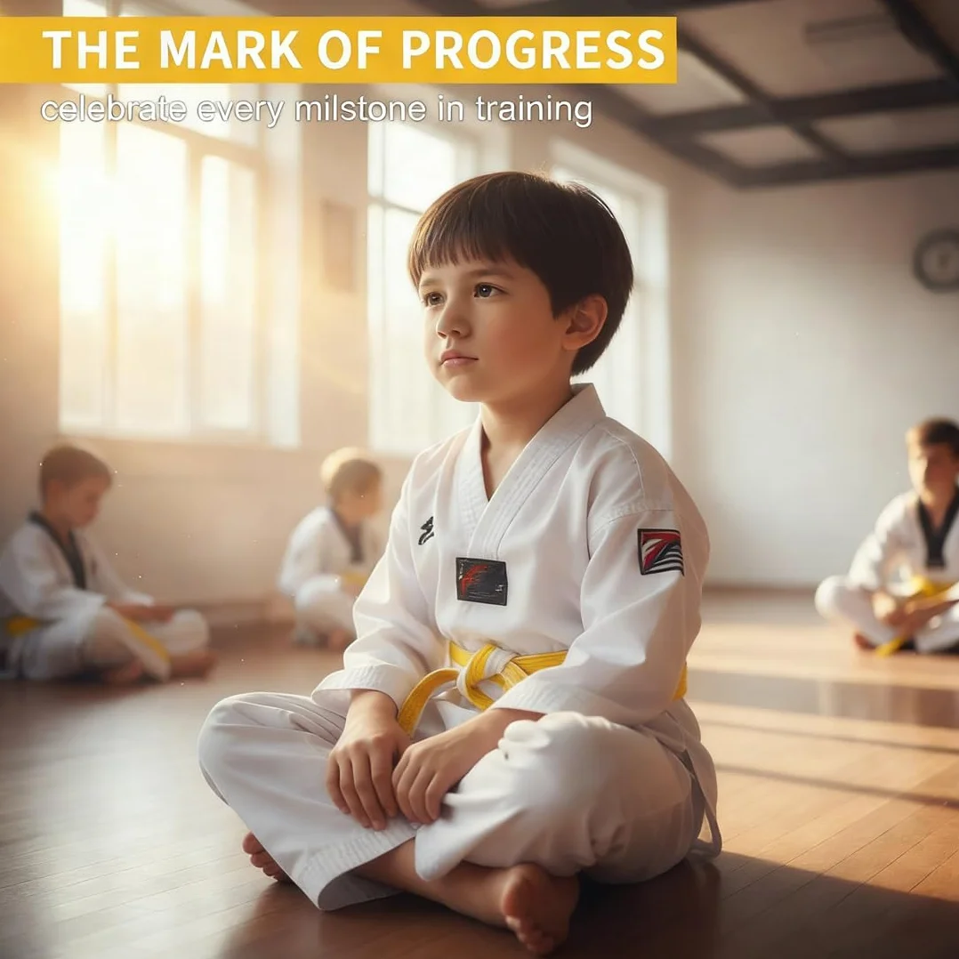 Ceintures d'Arts Martiaux Taekwondo Judo 180CM Professionnelle Accessoire Sport Combat