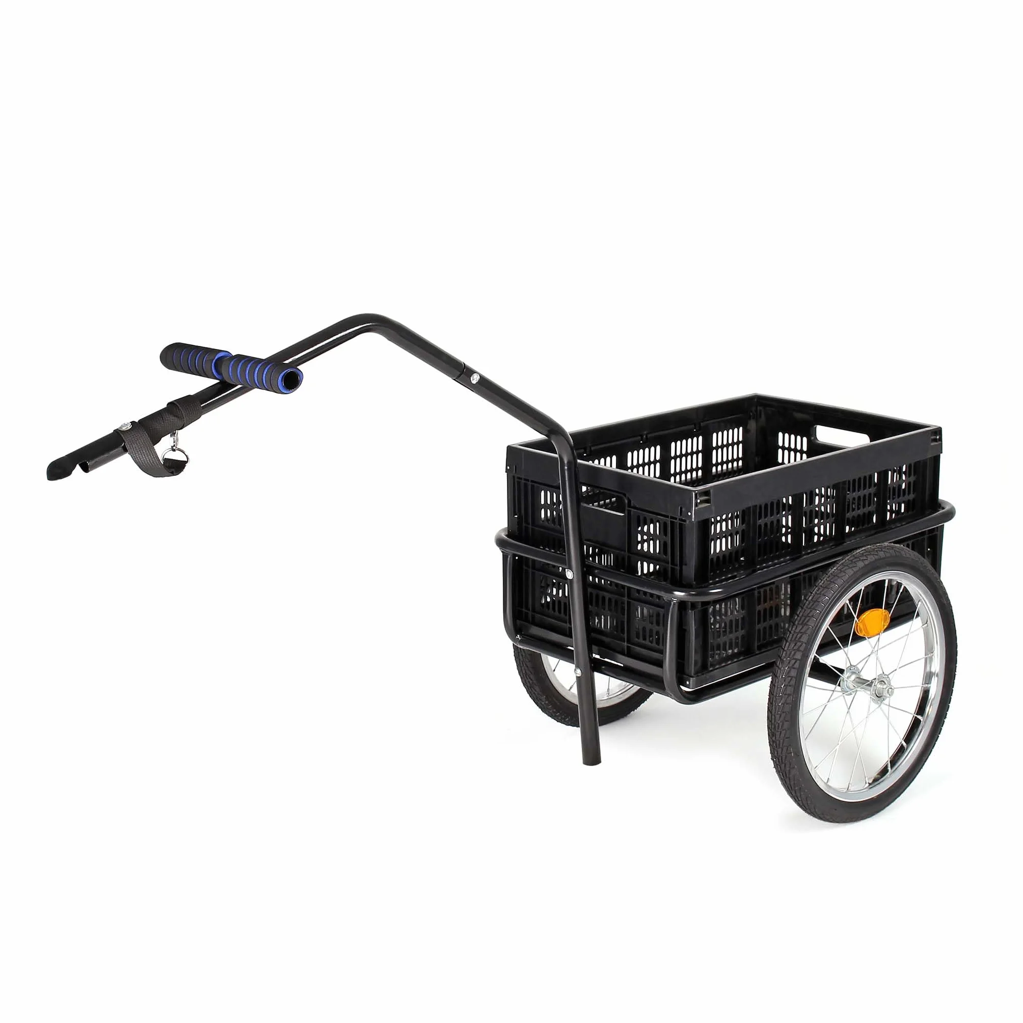 Wiltec Remorque pour vélo 50 kg 1450 x 575 x 730 mm Attelage Rapide Chariot pour Bicyclette