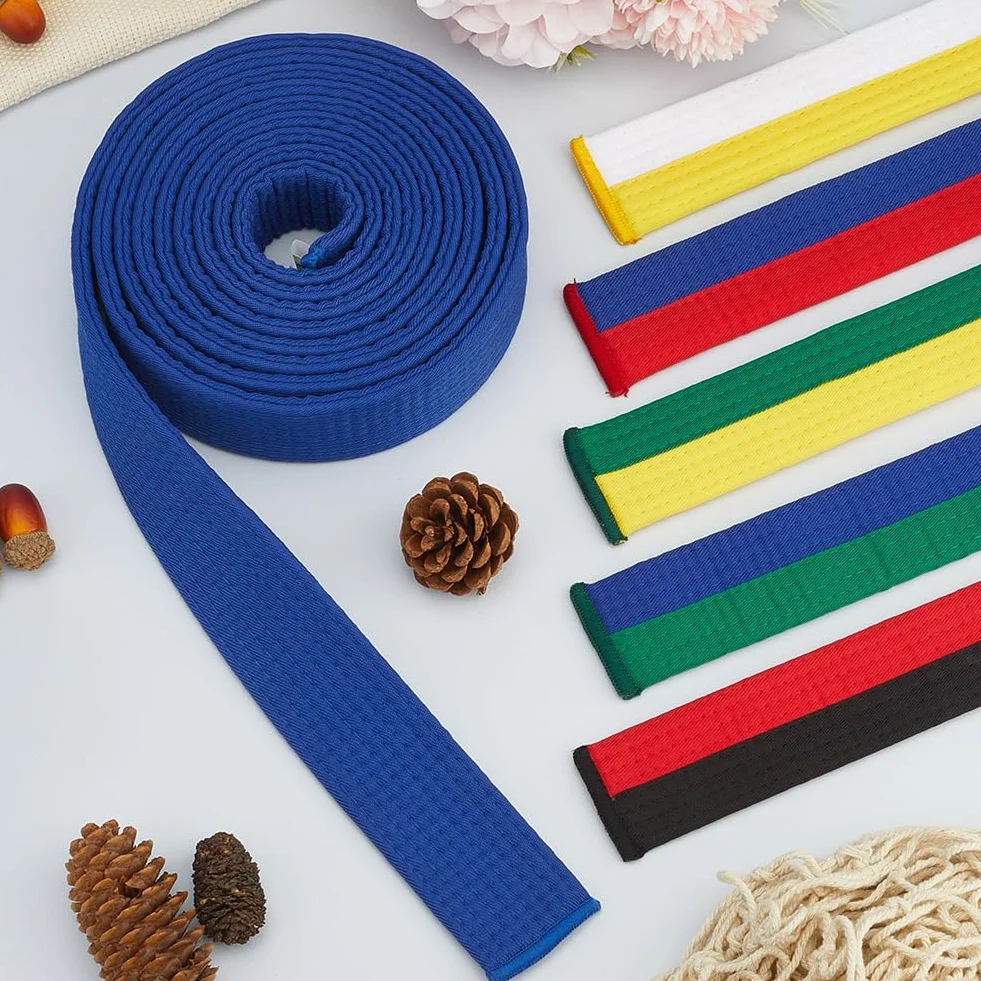 CREATCABIN Ceinture Jiu Jitsu Bleu Foncé 280cm Polyester Judo Arts Martiaux