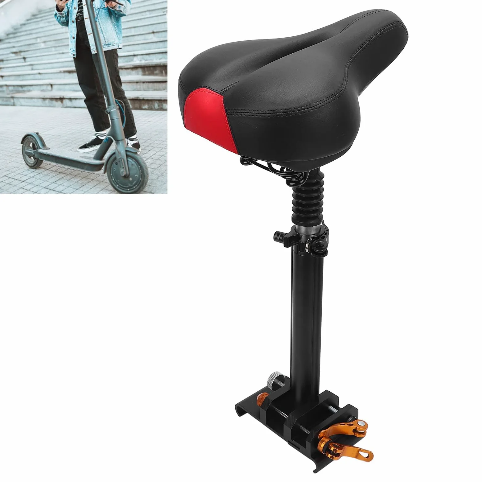 Selle de Siège de Scooter électrique, Remplacement Confortable et Absorbant Les Chocs pour M365 1S Lite en Alliage D'aluminium 1 unité