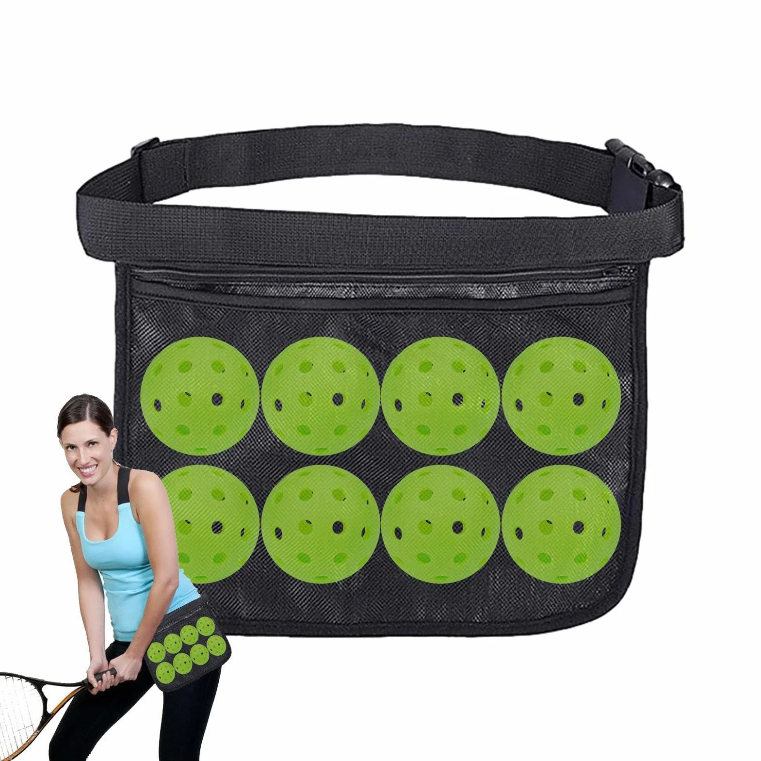 Support de Bande de Balle de Tennis, Support de Balle de Tennis | Support de Pochette de Taille pour Balle de Tennis,Sac de Ceinture portatif de Sac de Balle de Tennis pour Le Sac Banane de