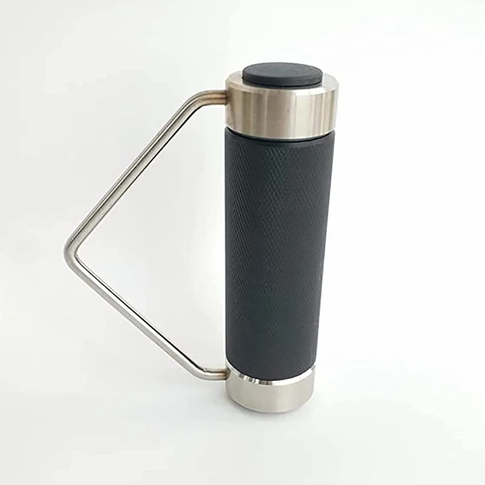 Poignée rotative pour haltérophilie, soulevé de terre – Acier massif pour fitness, biceps, dos et abdominaux – Poignée antidérapante – 5,8 cm de diamètre – Poignées d'exercice de bras et d'aviron