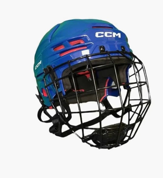 CCM Tacks 70 Combo Senior Casque Taille L Couleur : bleu