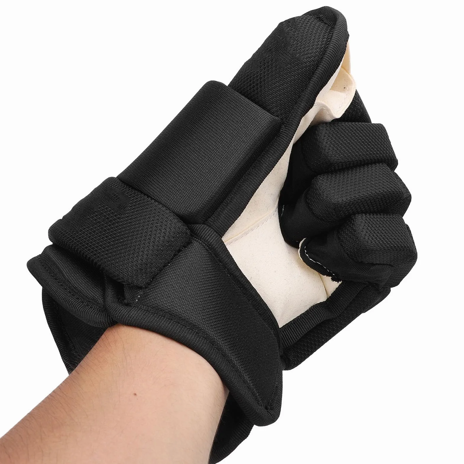 GOWENIC 1 Paire de Gants de Hockey, Gants de Hockey sur Glace, Respirants, Légers, Très Ajustés, Gants de Protection Polyvalents pour Joueurs de Hockey de Rue