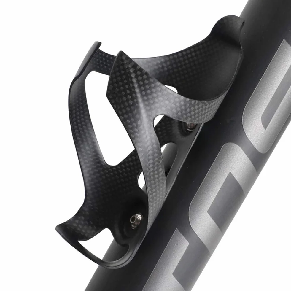 Lot de 2 porte-bouteilles de vélo en carbone léger pour VTT et vélo de route