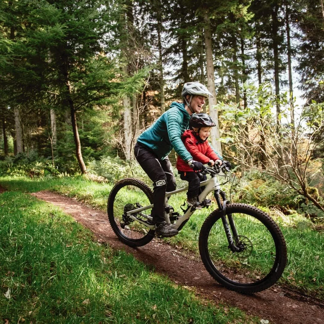 Kids Ride Shotgun – Combo Selle Enfant & Guidon – Montage à l'avant, pour Enfant de 2 à 5 Ans, Compatible avec la Plupart des VTT récents pour Adultes