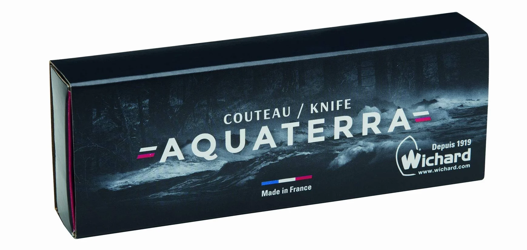 WICHARD Couteau aquaterra bois lame lisse tire bouchon