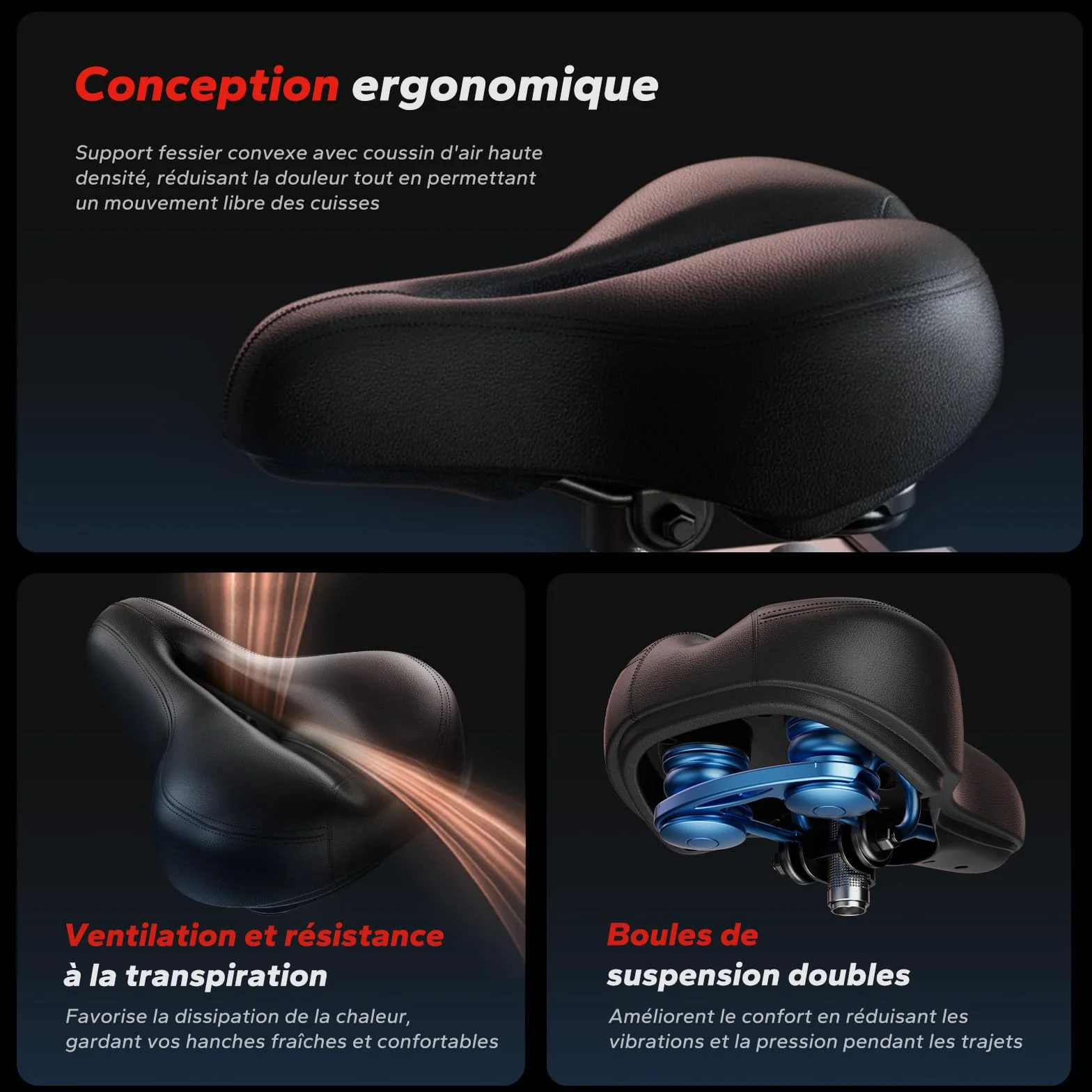 MERACH Vélo d'Appartement Résistance Magnétique Fitness Intérieur Silencieux Écran LCD Support Tablette