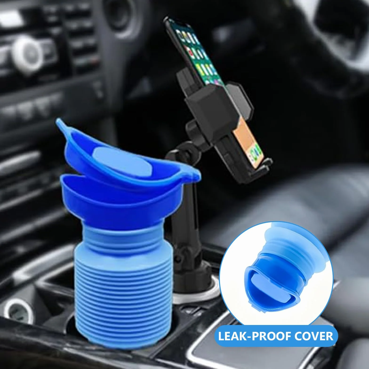 Urinoirs Portable Rétractable 750ml, Bouteille d'Urine pour Camping Voyage Extérieur Voiture