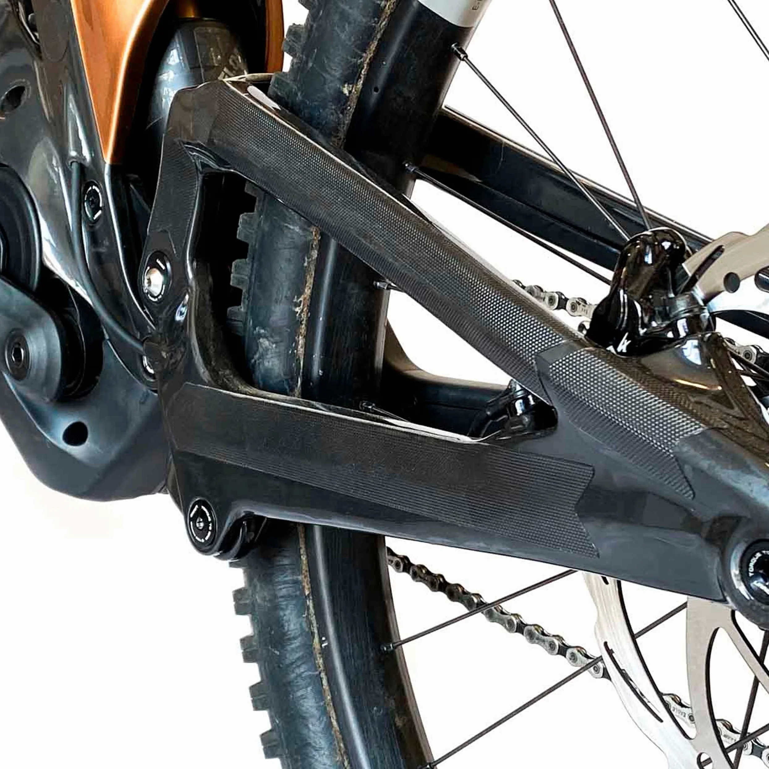 All Mountain Style Protection Cadre VTT électrique | Film adhésif Transparent pour protéger Votre vélo des Rayures et des Chocs