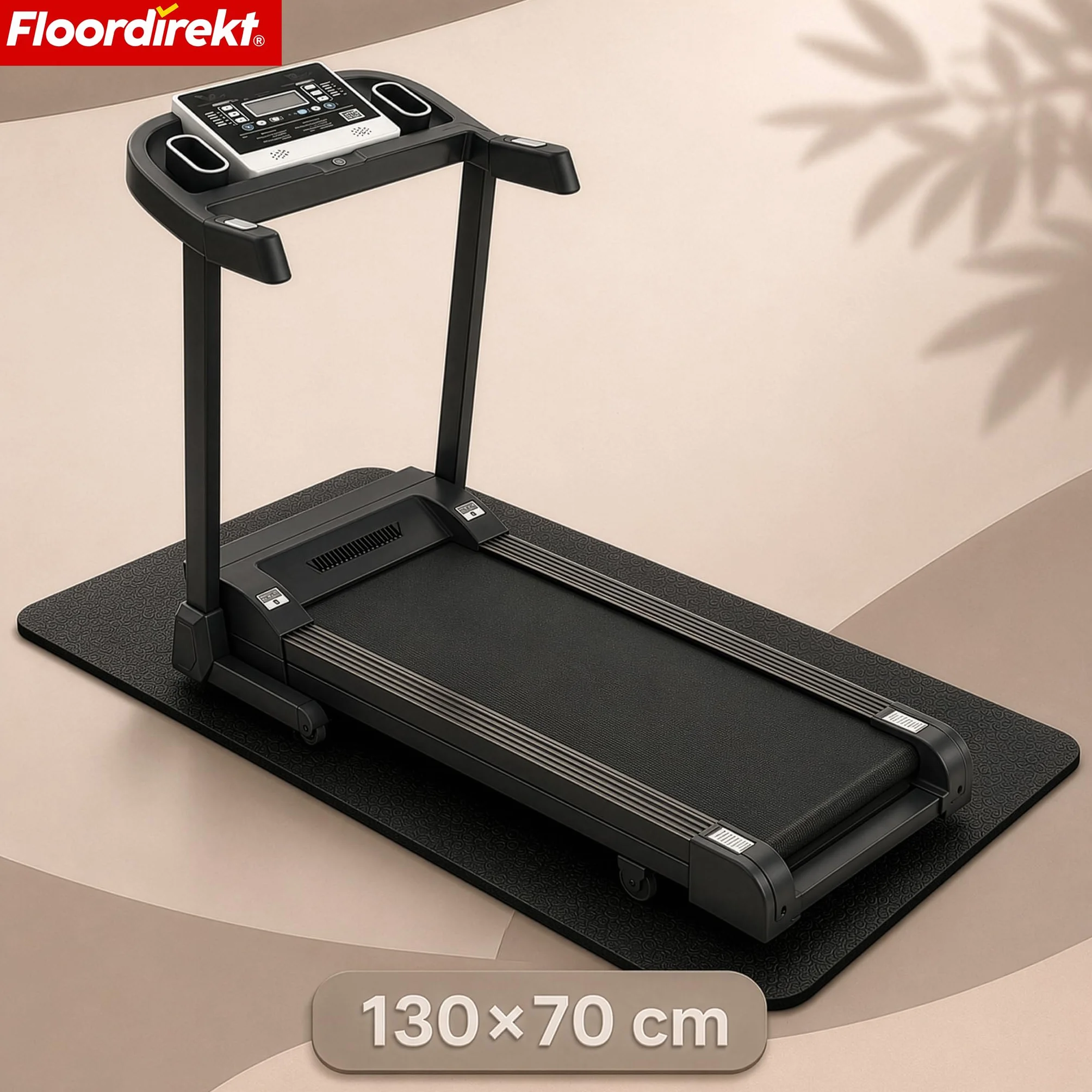 Tapis de protection de sol antidérapant Sparta Floordirekt pour tapis de course, vélo elliptique