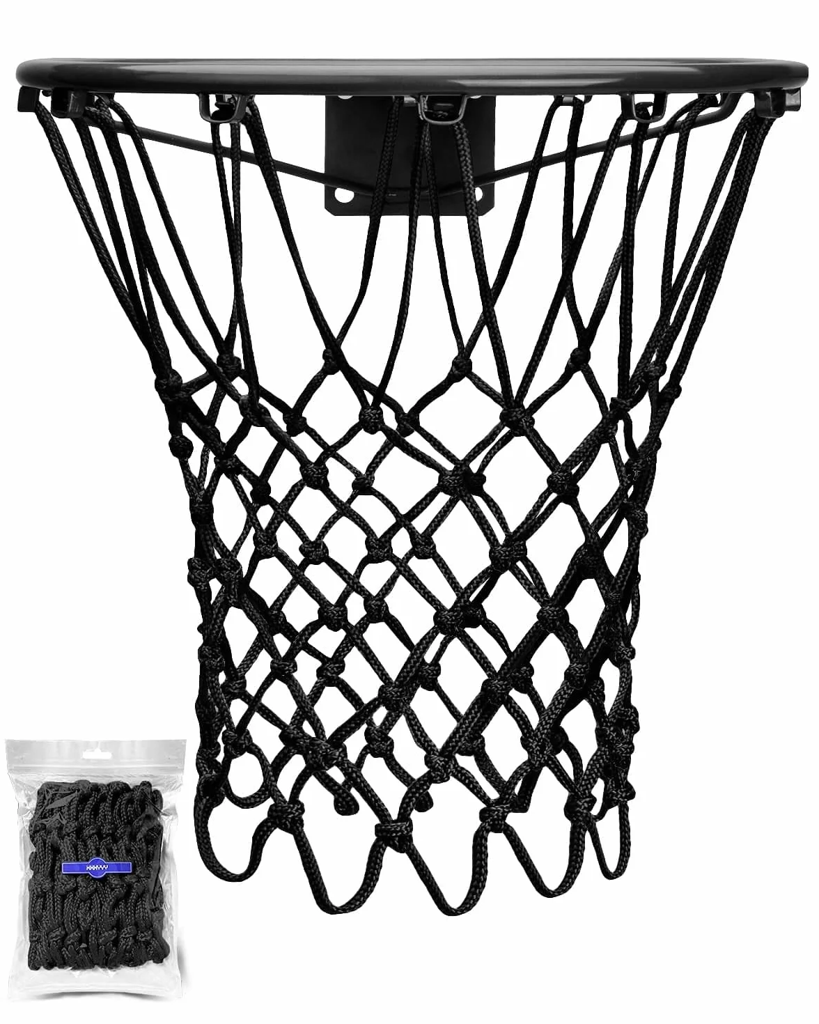Filet de Basket-Ball de Rechange Résistant, Qualité Professionnelle, Anti-Fouet Toutes Saisons