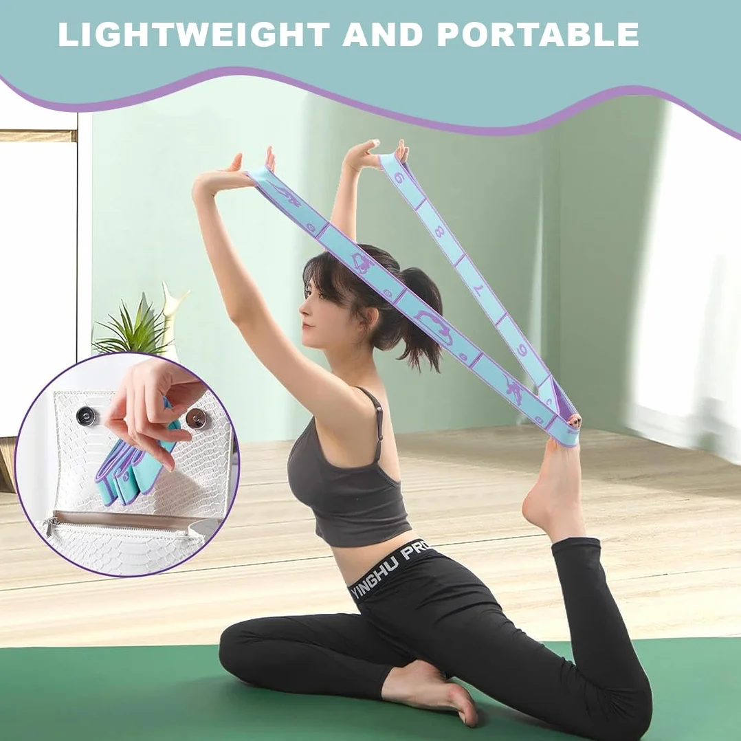 Élastique Musculation 8 Niveaux de Forces Bande Sport Fitness Yoga Pilates