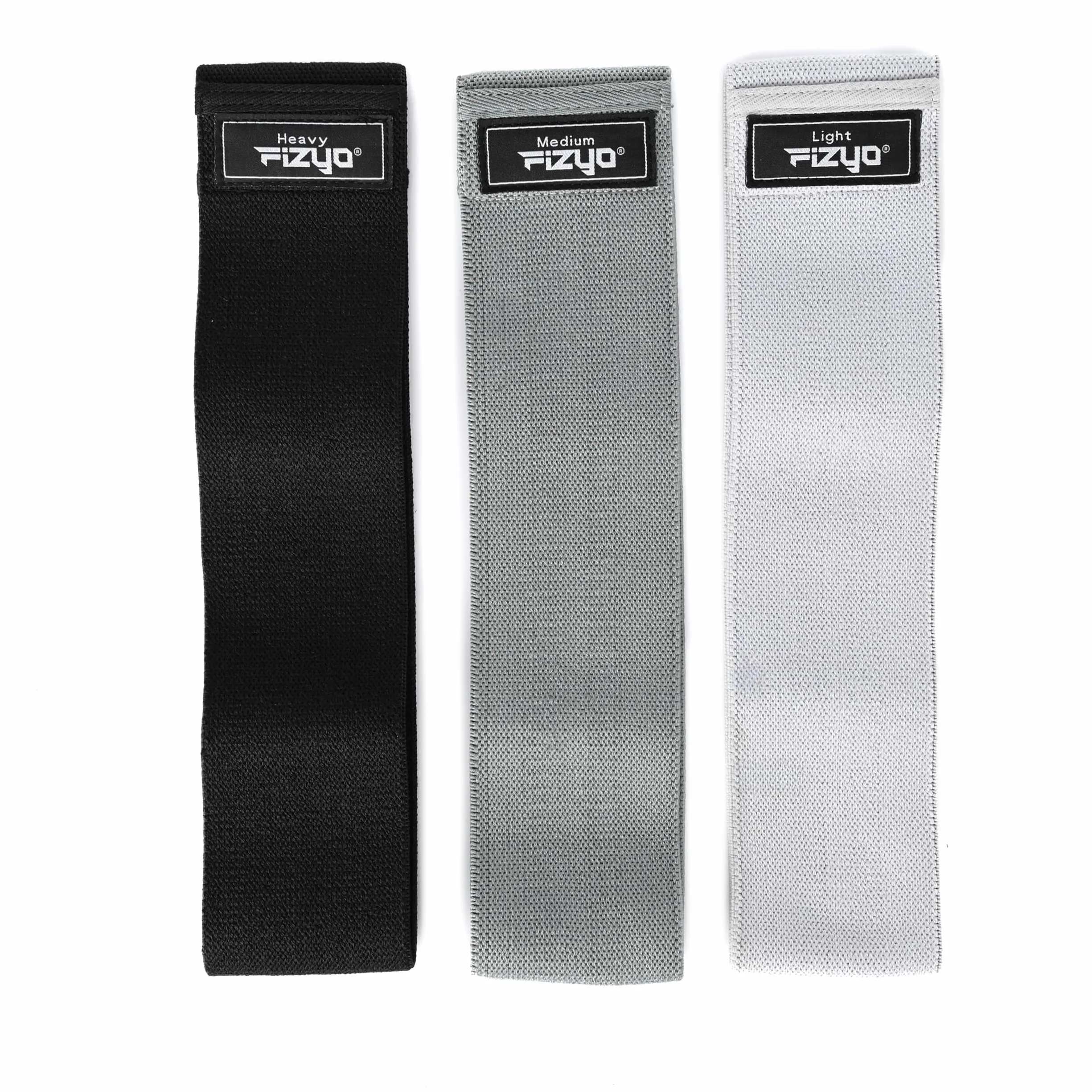 Fizyo Lot de 3 Bandes de Fitness avec Niveaux de Résistance pour Musculation