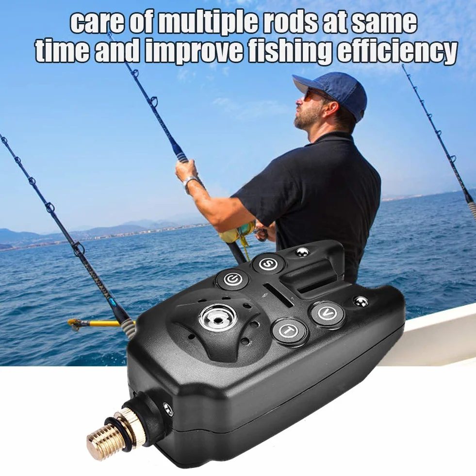 Détecteur de touche électronique pour la pêche - Indicateur lumineux LED - Swinger Vibration - Appareil de pêche