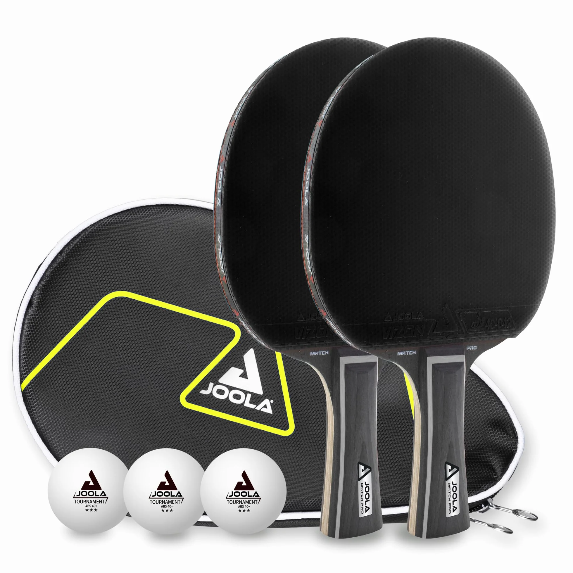 JOOLA Tischtennis Set inklusive Schläger, Bälle, Netz & Hülle, ITTF zugelassen