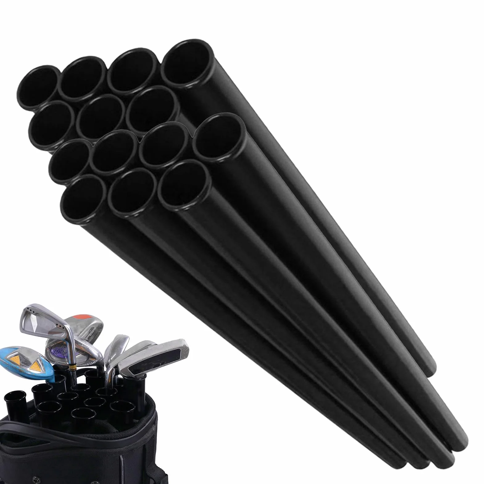 Organiseur de Sac de Golf | Tubes de Club de Golf | 14 séparateurs de Rechange pour Sac de Golf Pl-astic de qualité supérieure, Support de Club renforcé pour Adultes