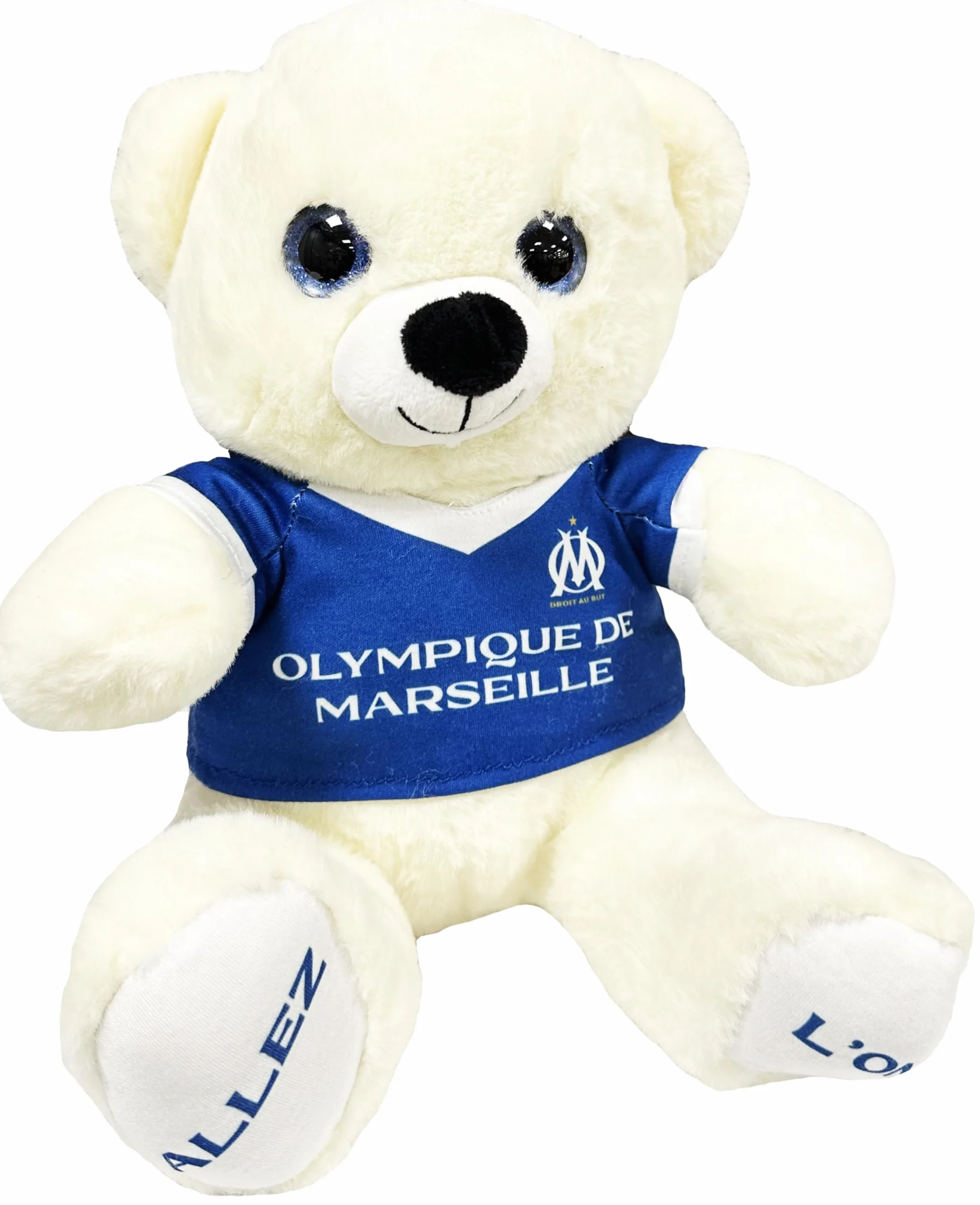 OLYMPIQUE DE MARSEILLE Peluche Ours Om 28 cm Collection Officielle