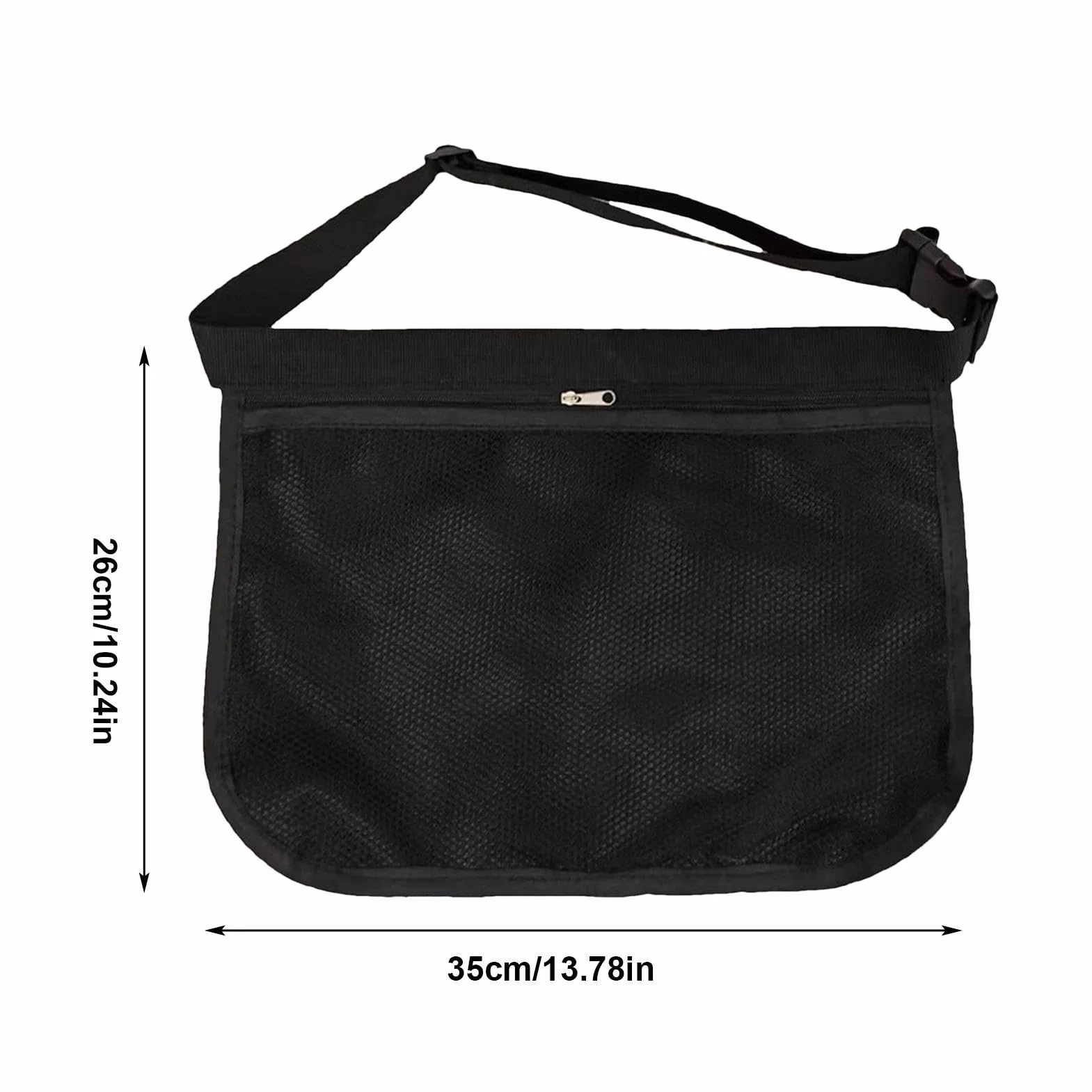 Sac Porte-Balle de Tennis, Sac de Transport pour Balle de Tennis - Support de Taille pour Porte-Balle de Tennis - Sac de Balle de Hanche de Taille en Maille réglable, Poche de Rangement de
