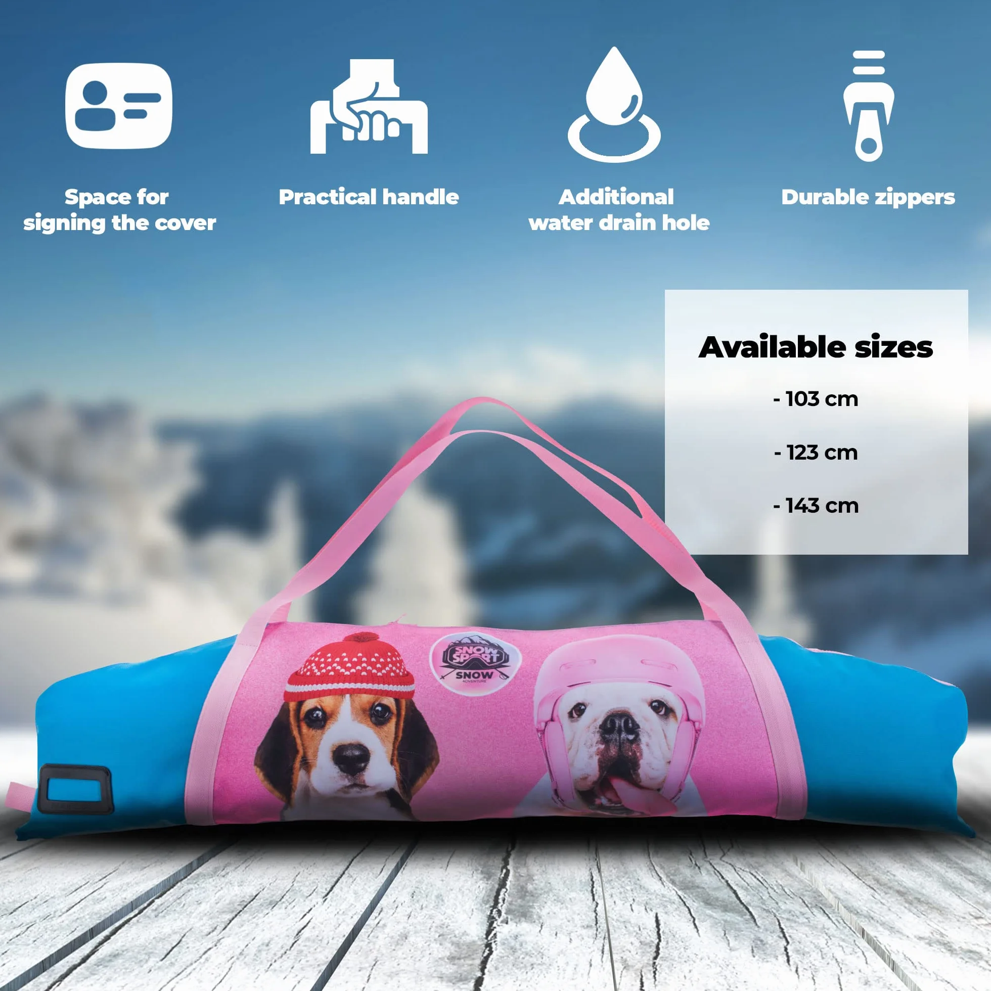 Sac de ski 6 en 1 pour enfants snowsport ski chiens snowcraft